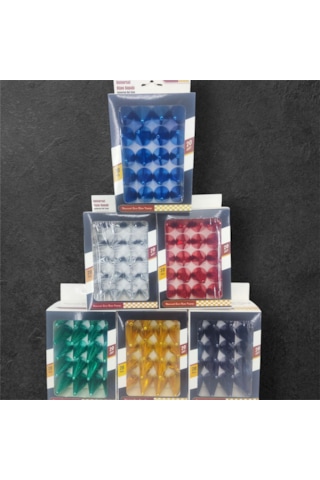 19mm Sivri Parlak Yeşil Bijon Kapağı 20li Set