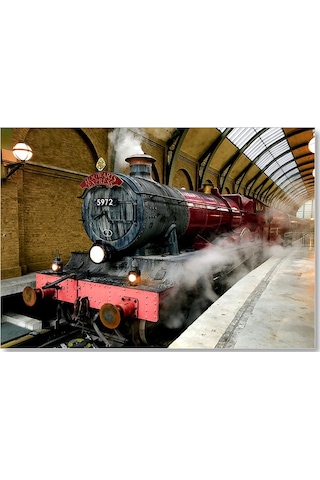 Cakasepetim Harry Potter Hogwarts Express Buharlı Tren Ahşap Mdf Tablo
