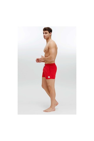 U.S. Polo Assn. Erkek Kırmızı Orta Boy Deniz Şortu-4350