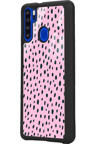 Reeder P13 Blue Max Pembe Benek Tasarımlı Glossy Telefon Kılıfı Siyah