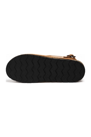 N Napa Shoe Np.306.taba Napa Shoe Hakiki Deri Kadın Sandalet Ayarlanabilir Tokalı Günlük Konfor Sandalet Taba