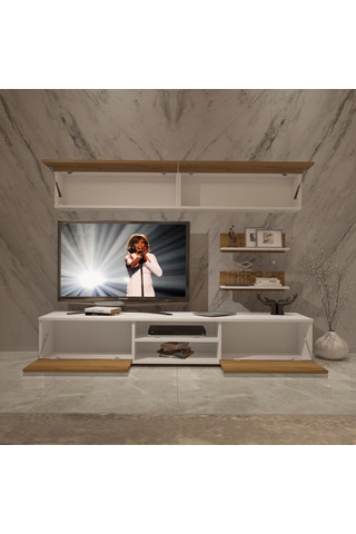 Decoraktiv Eko 5 Mdf Dvd Tv Ünitesi Tv Sehpası Beyaz - Pera