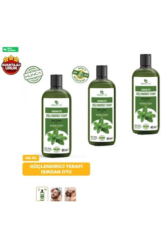 Isırganotu Şampuan, Saç Dökülmesine Karşı Yardımcı 485 Ml 3 Lü Set Tüm Saç Tipleri