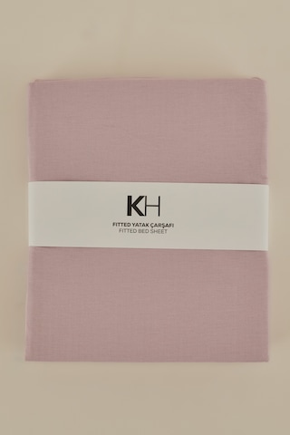 Karaca Home Basic %100 Pamuk King Kişilik Lastikli Çarşaf Pudra