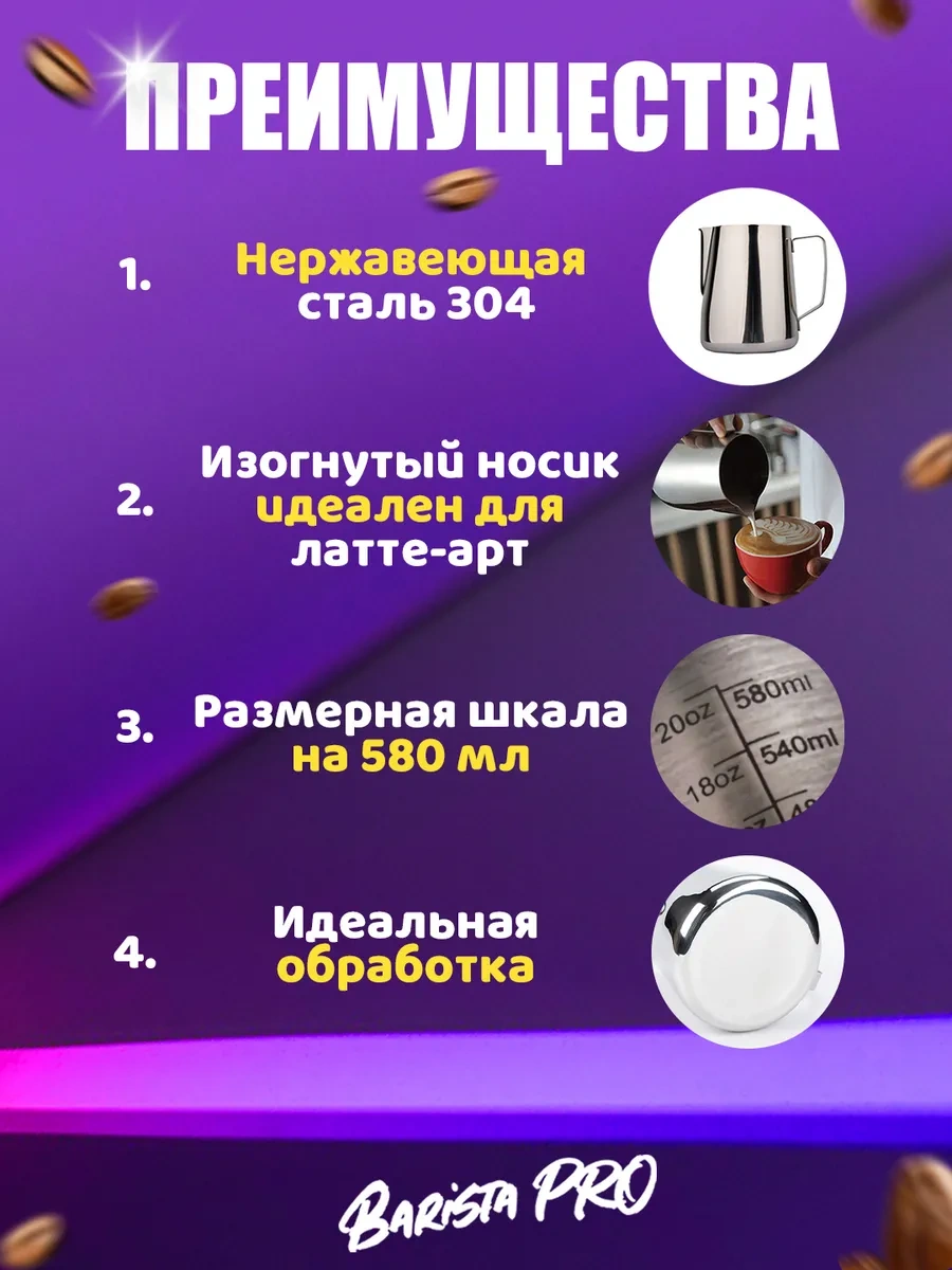 Barista Pro 600 Ml Ölçekli Süt Kovası 260205931