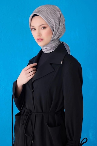 Belli İpek Eşarp - 4104-60 Gri Twill