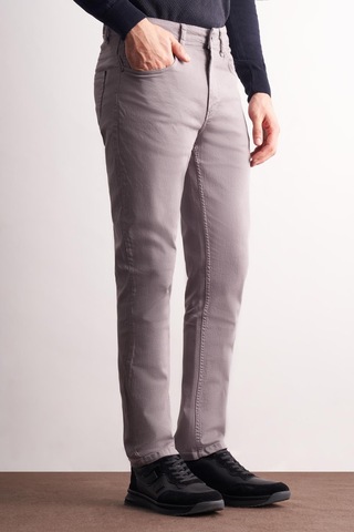 Gri 5 Cep Casual Slim Fit Pamuklu 5 Cep Pantolon 1003255318 Gri