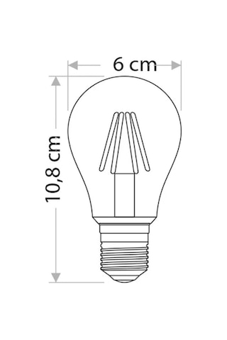 Cata Ct-4217 8w 220v E27 Duylu Rustik Led Ampul Günışığı 5 Adet