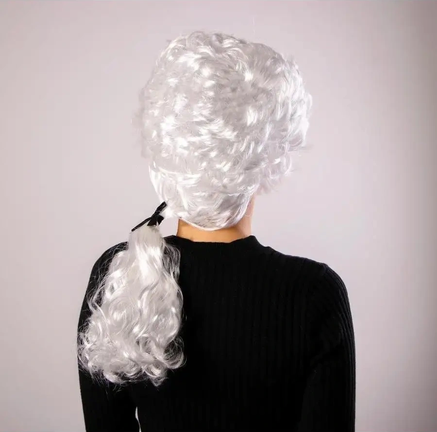 Strana Karnavalia Karnaval Aksesuarı Kadın Peruk Gri 41137317 Beyaz