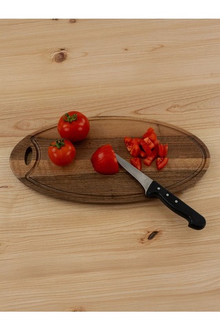 Ahşap Elips Kesme & Sunum Tahtası