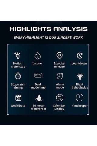 Sanda 2142 Çok İşlevli Erkek Spor Dijital Saat Yıldırım