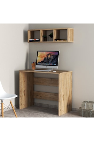 Tanmob Çalışma Masası Raflı Çam - Clm0202