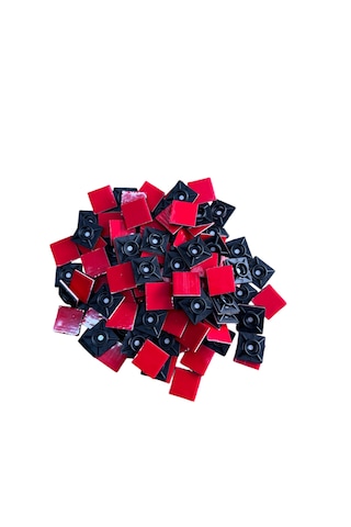 19x19 Siyah Yapışkanlı Kroşe