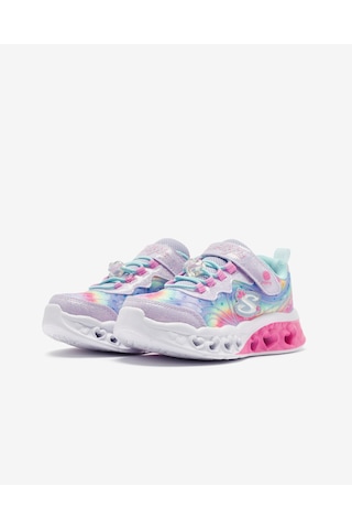 Skechers Flutter Heart Lights - Groovy Swirl Büyük Kız Çocuk Lavanta Işıklı Spor Ayakkabı 303253l Lvaq Lavanta
