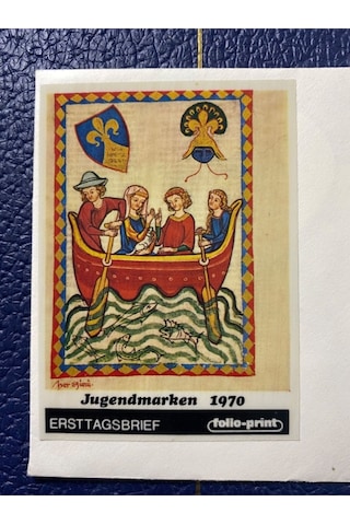 Almanya Özel Damgalı İlk Gün Zarfı Jugend Marken 1970 Erstausgabetag Deutschland Brd