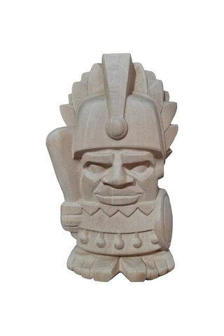 Ahşap Dekoratif Büst Heykeli Maya Totem Diğer