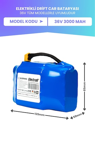 Drift Car Bataryası 36v 3.000mah