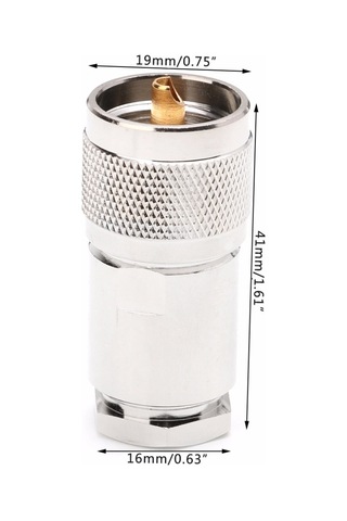 Sones Uhf Erkek Pl259 Kelepçe Adaptörü