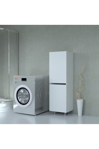 Verona Çamaşır Sepetli Dolap Çok Renkli