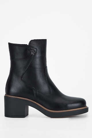 Tamer Tanca Kadın Hakiki Deri Siyah Deri Casual Bot 231 2043 Bn Bot Sk23/24 Sıyah Dr Siyah