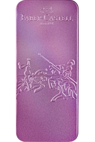Faber Castell Grip Edition Dolma Kalem-tükenmez Kalem Matal Kutu Hediye Seti Violet Glam Çok Renkli