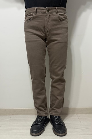 Hacker Denim Hacker Dmctekstil Erkek Kahverengi Y 1103 Yüksek Bel Rahat Kesim Boru Paça Jean Pantolon