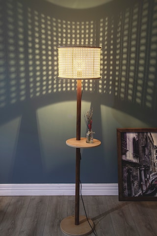 İstanbul Serisi Cihangir Hazeranlı Ahşap Lambader Sarı