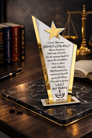 Plaket Kişiye Özel Olarak Hazırlanabilir Yazı Ve İsim Yazılabilen No20004