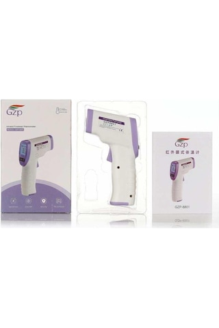 Gzp GZP8801 Temassız Kızılötesi Termometre Vücut Isı Ateş Ölçer Mor