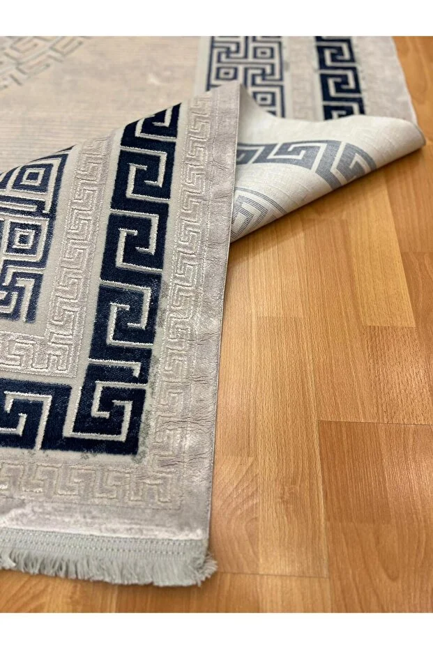 Mevlana Bazaar Mabel 200 X 300 Bambu Yün Halı Lacivert