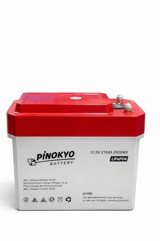 Megacell / Pinokyo 12.8 V 210 Ah Lityum Demir Fosfat Akü Lifep04 -prizmatik Hücreli