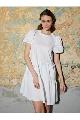 LOFT Loose Fit Kadın Elbise Lf2031688 Q1.v1 Beyaz
