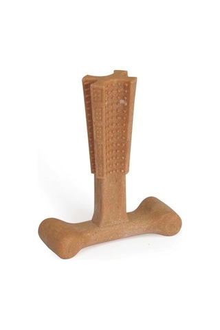 Camon Kemik Şeklinde Bambu Köpek Çiğneme Oyuncağı 18 Cm: Dayanıklı Diş Masaj Oyuncağı