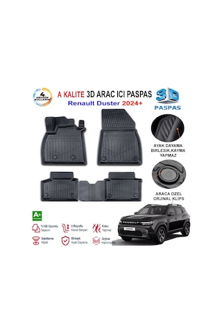 Renault Duster 3d Paspas Havuzlu Pro 2024 Sonrası