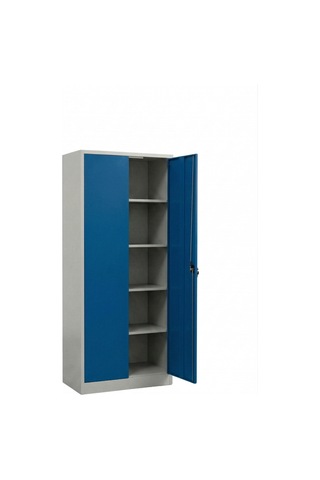 4 Gözlü 5 Bölmeli Dosya Dolabı Mavi 92x40x198