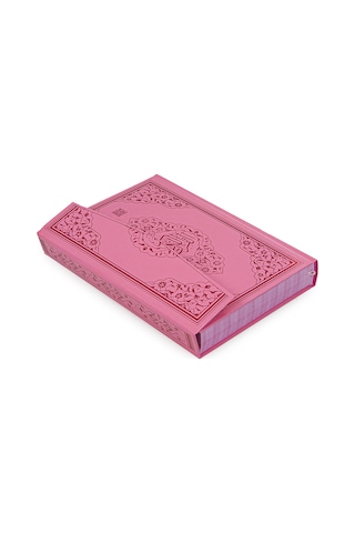Rahleli Kuranı Kerim Tesbih Kızımın Çocuk Seccade Seti Pembe