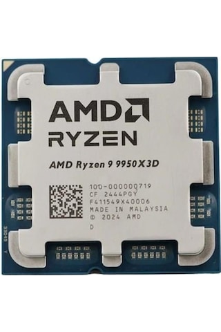 Amd Ryzen 9 9950x3d 144mb 16çekirdekli O/b Uhd Am5 170w Kutusuz+fansız