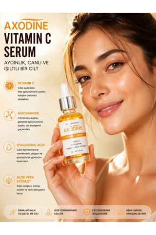 Axodine C Vitamini Aydınlatıcı ve Ton Eşitleyici Bakım Serumu 30 ML