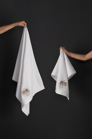 Varol %100 Microcotton Üst Kalite Havlu Seti Burç Nakışlı Oğlak-standart Oğlak Diğer