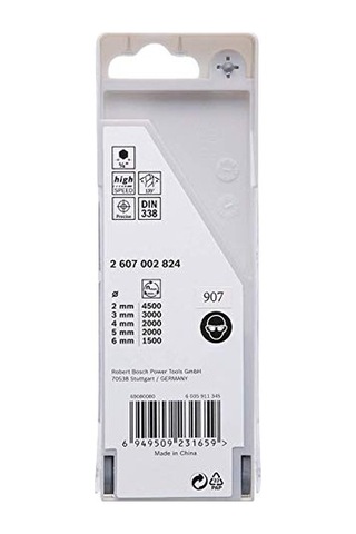 Professional 5 Parçalı Pointteq Altıgen Matkap Seti Metal İçin, Ø: 2-6 Mm, Çalışma Uzunluğu: 24-57 Mm, Toplam