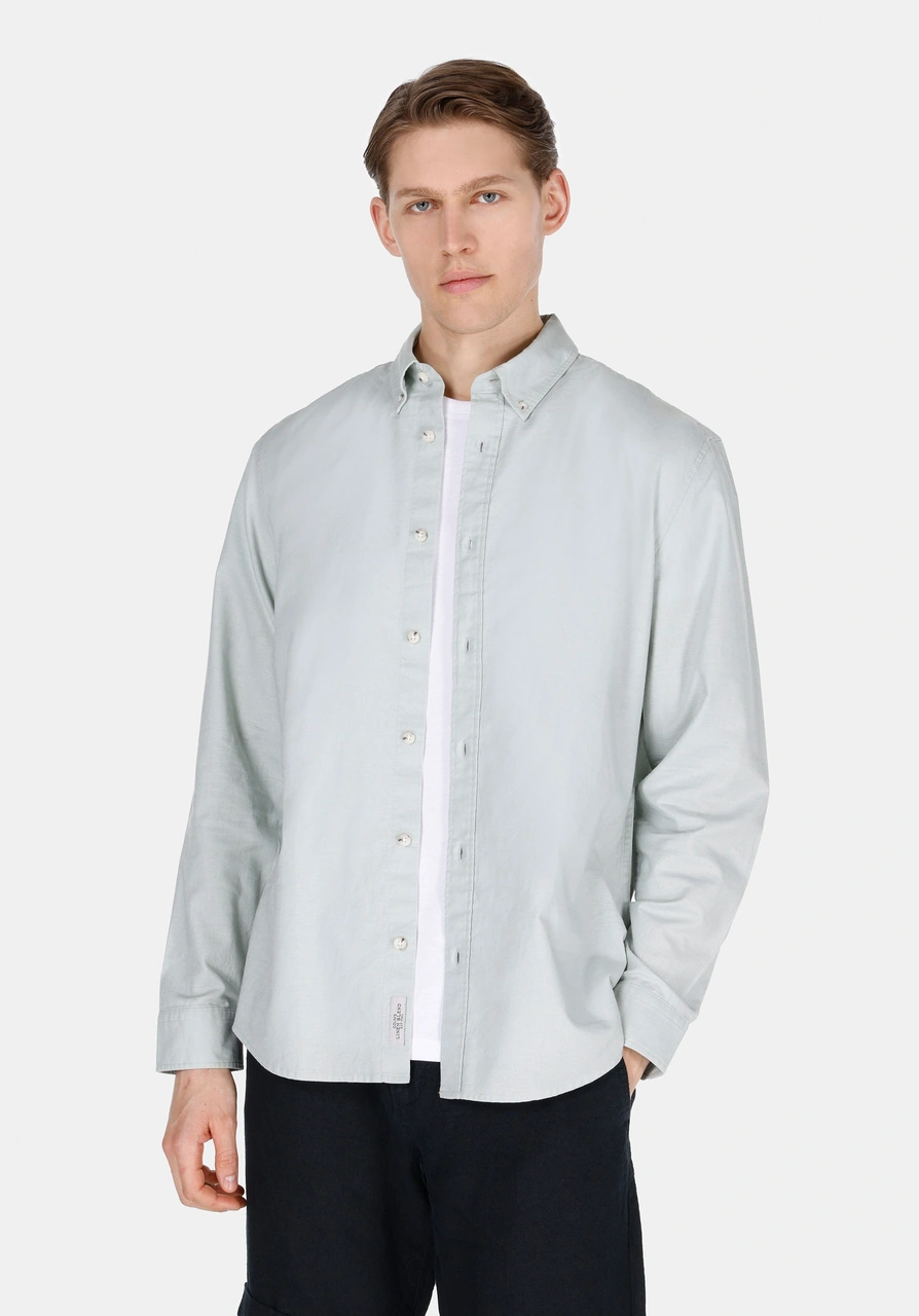 Colin's Colins Regular Fit Shirt Neck Düz Erkek Yeşil Uzun Kol Gömlek Cl1074489 Q1.v1 Fgr Yeşil