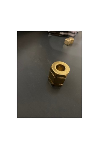 Pirinç Kalem Tutucu Gold