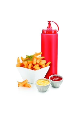Ketçap Şişesi - 1000ml Dev Boy Kırmızı