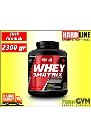 Hardline Whey 3 Matrix 2300 Gr Protein Tozu Çilek Aromalı