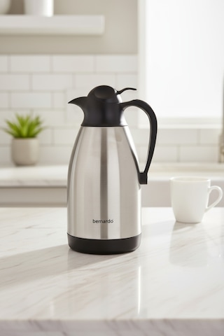 Bernardo Grandio Çelik Termos Inox 2 Litre Gümüş - Gri