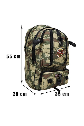 Bag Trend Bt Dağcı Sırt Çantası,50 Litre,kalın Kumaş,kamp Çantası, Kamuflaj Desen
