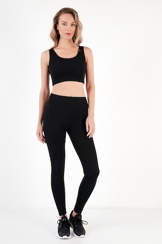 Lela Esnek Slim Fit Toparlayıcı Yüksek Bel Bayan Tayt 5865552 Siyah