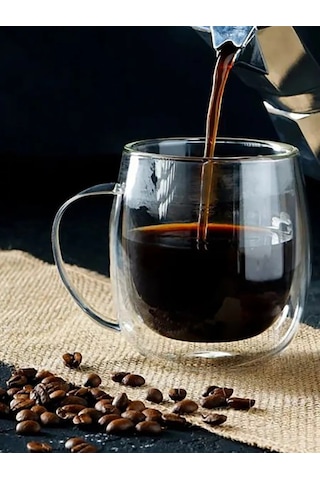 Perfecto Lınea Çift Tabanlı Cam Kahve Ve Çay Kupası 250 Ml 197210973 Beyaz