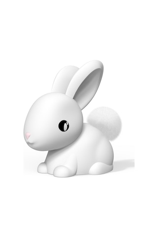 Dhink Silikon Şarjlı Gece Lambası Bunny Cotton Beyaz
