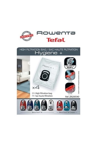 Rowenta Hygiene Tefal Uyumlu Elektrik Süpürge Sentetik Toz Torbası 5 Li Paket 1. Kalite